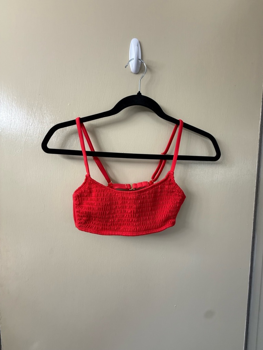 wild fable Red Smocked bikini top